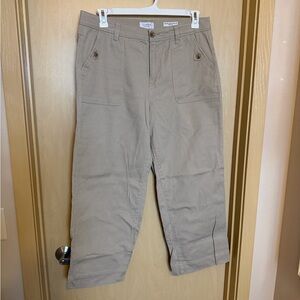 Curve Appeal High-Rise Khaki Wide Leg Pants